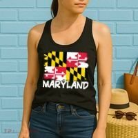 Cool Maryland Flag Women's Tank Top thumb 2