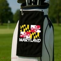 Cool Maryland Flag Golf Towel thumb 2