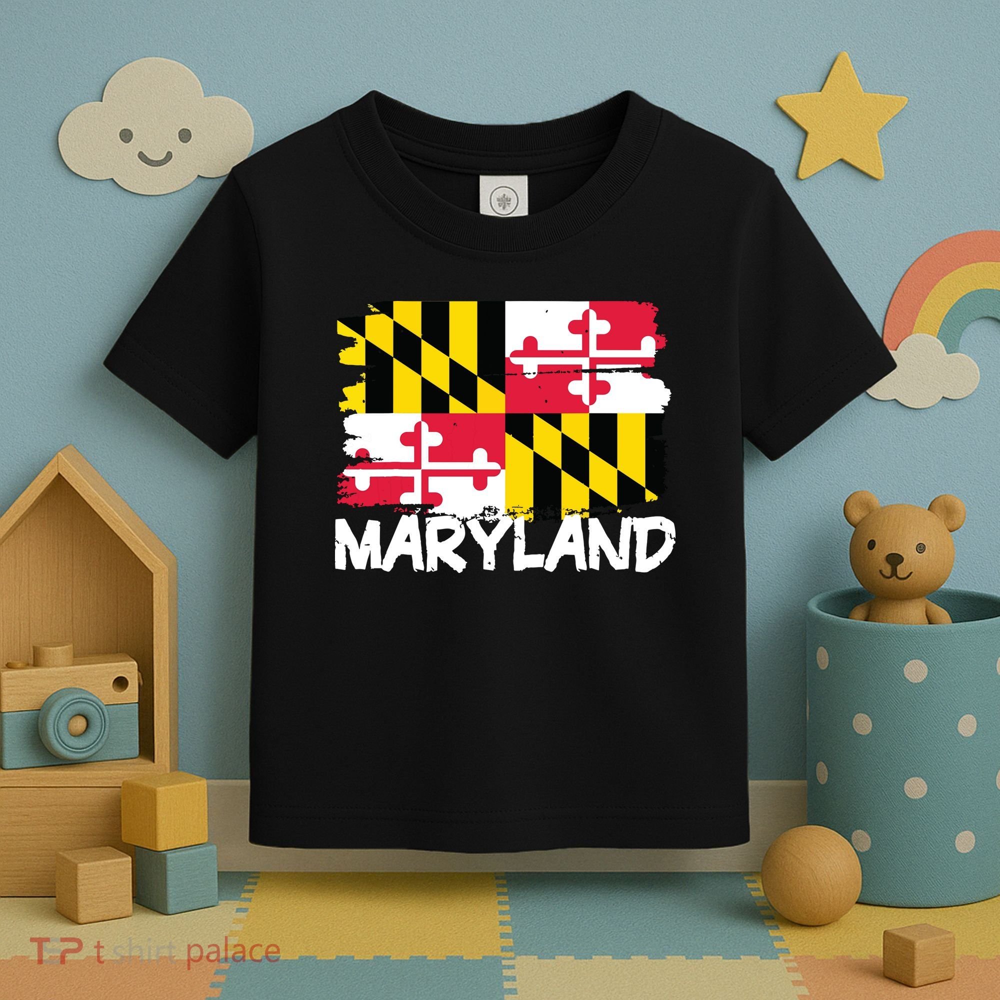 Cool Maryland Flag Toddler T-Shirt
