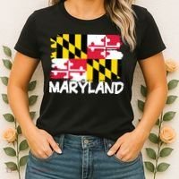 Cool Maryland Flag Women's T-Shirt thumb 2