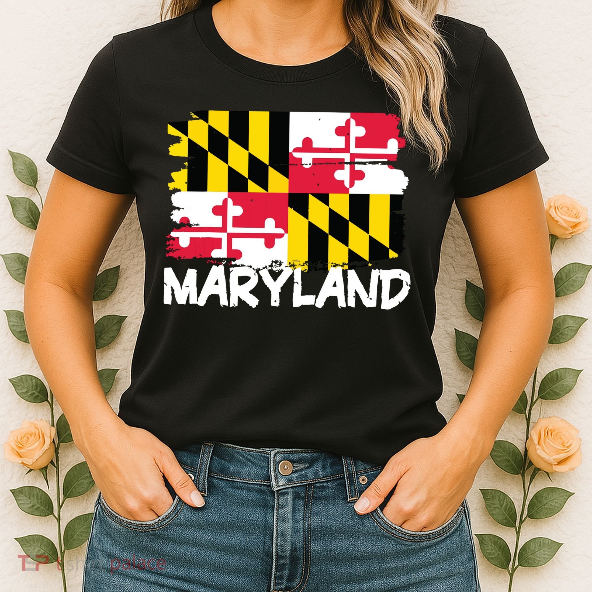 Cool Maryland Flag Women's T-Shirt