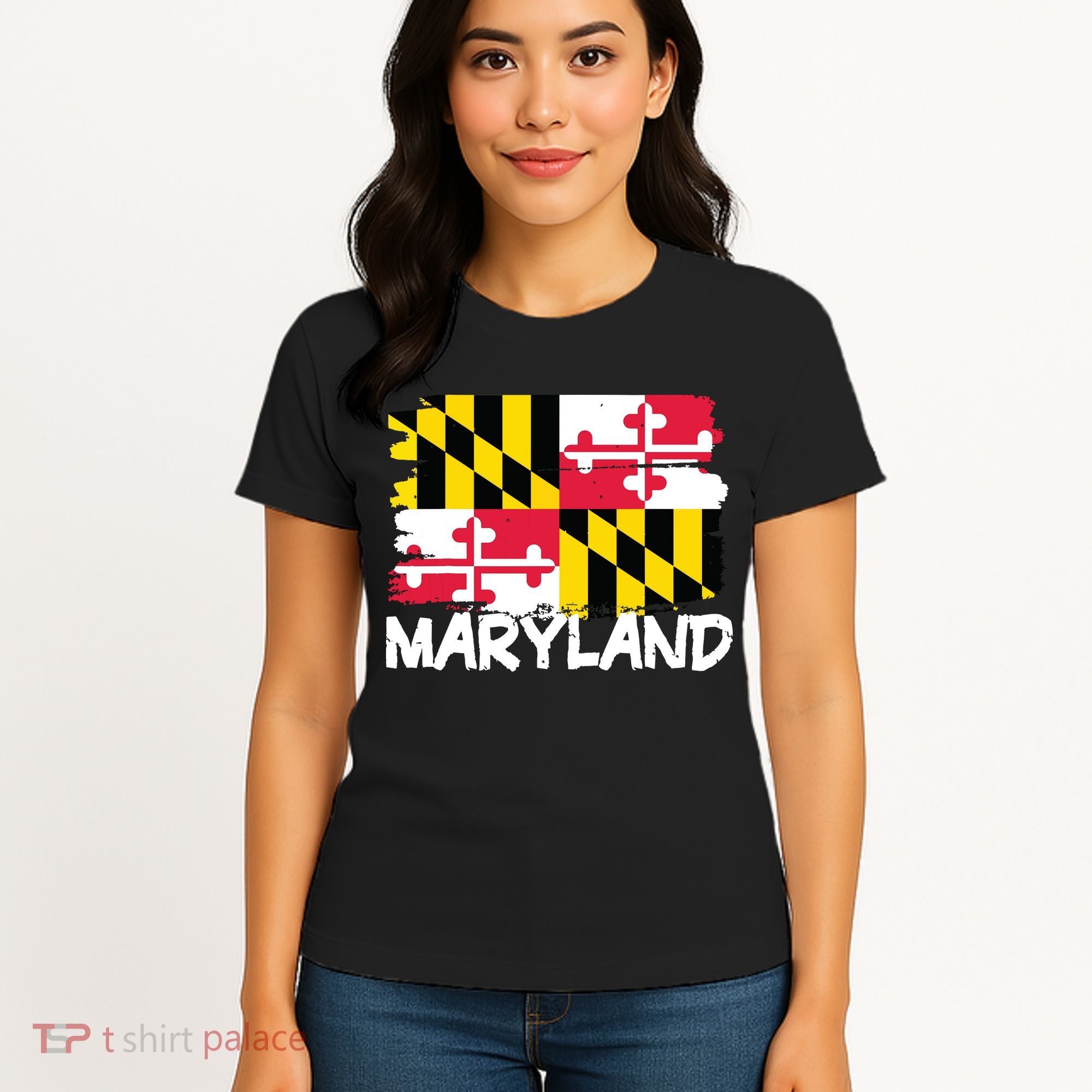 Cool Maryland Flag Women's T-Shirt