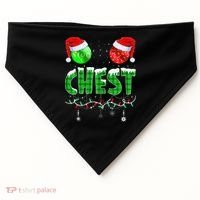 Chestnuts Matching Family Funny Chest Nuts Christmas Couples USA-Made Doggie Bandana thumb 0