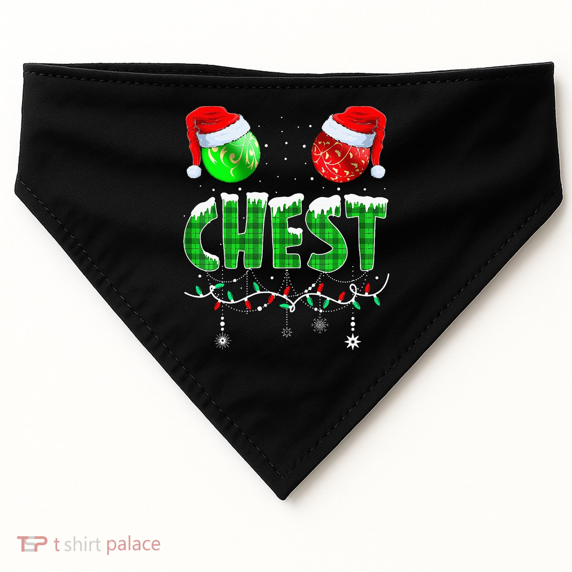 Chestnuts Matching Family Funny Chest Nuts Christmas Couples USA-Made Doggie Bandana