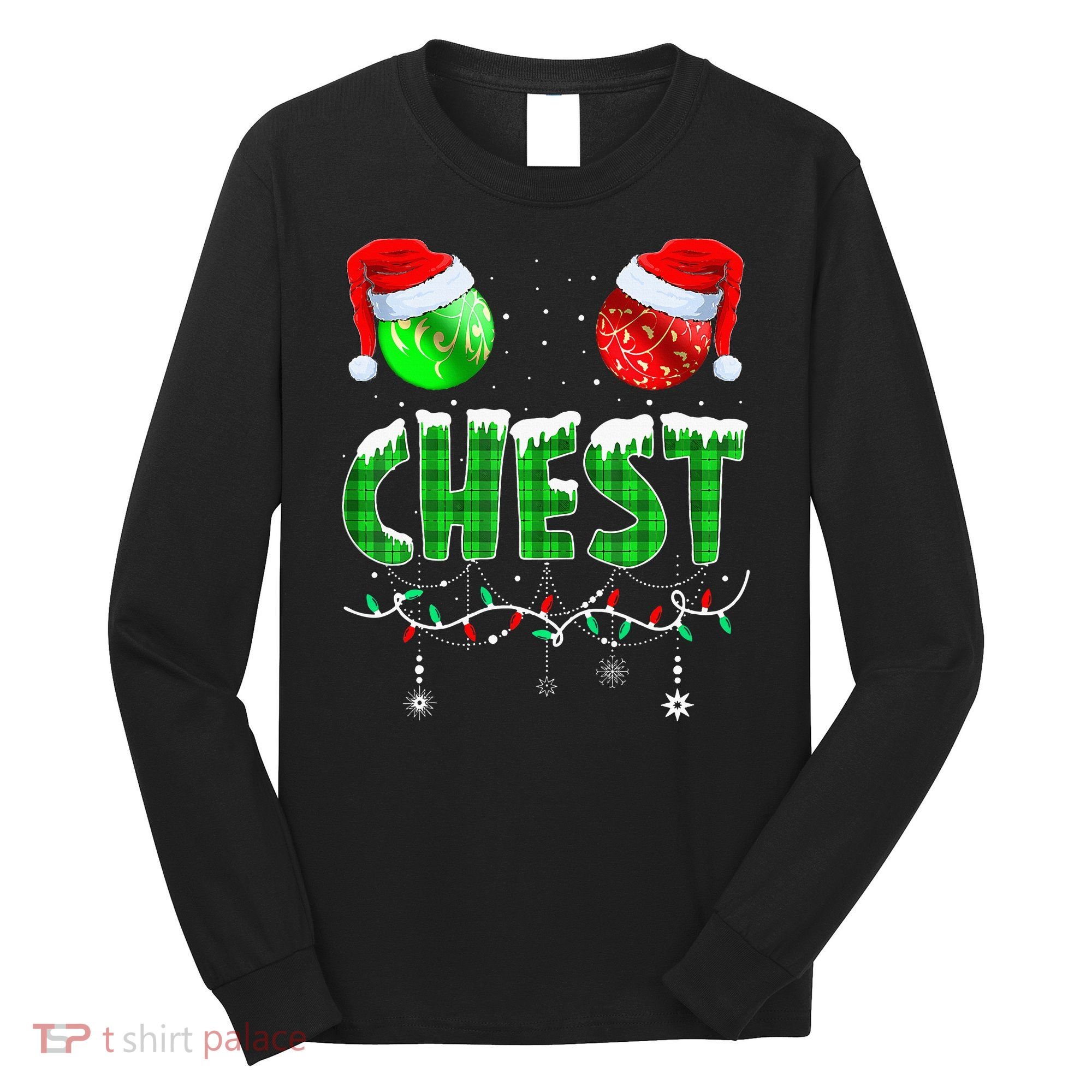 Chestnuts Matching Family Funny Chest Nuts Christmas Couples Long Sleeve Shirt