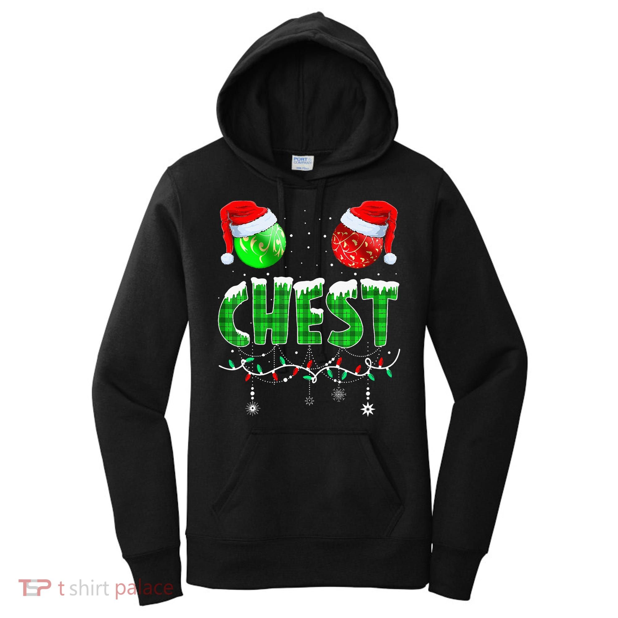Chestnuts Matching Family Funny Chest Nuts Christmas Couples Women's Hoodie
