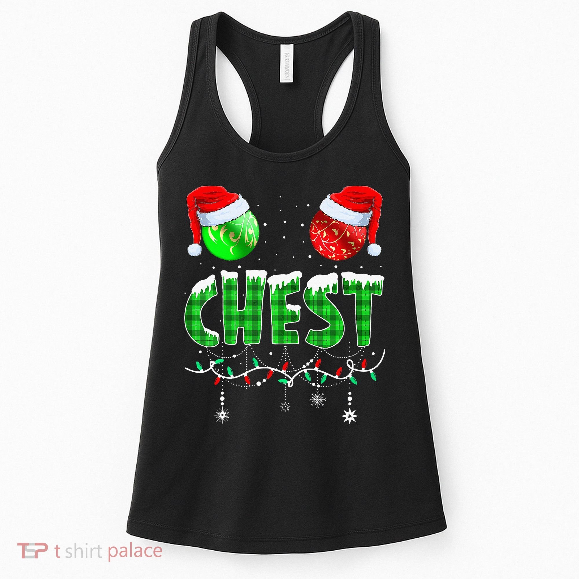 Chestnuts Matching Family Funny Chest Nuts Christmas Couples Women's Tank Top