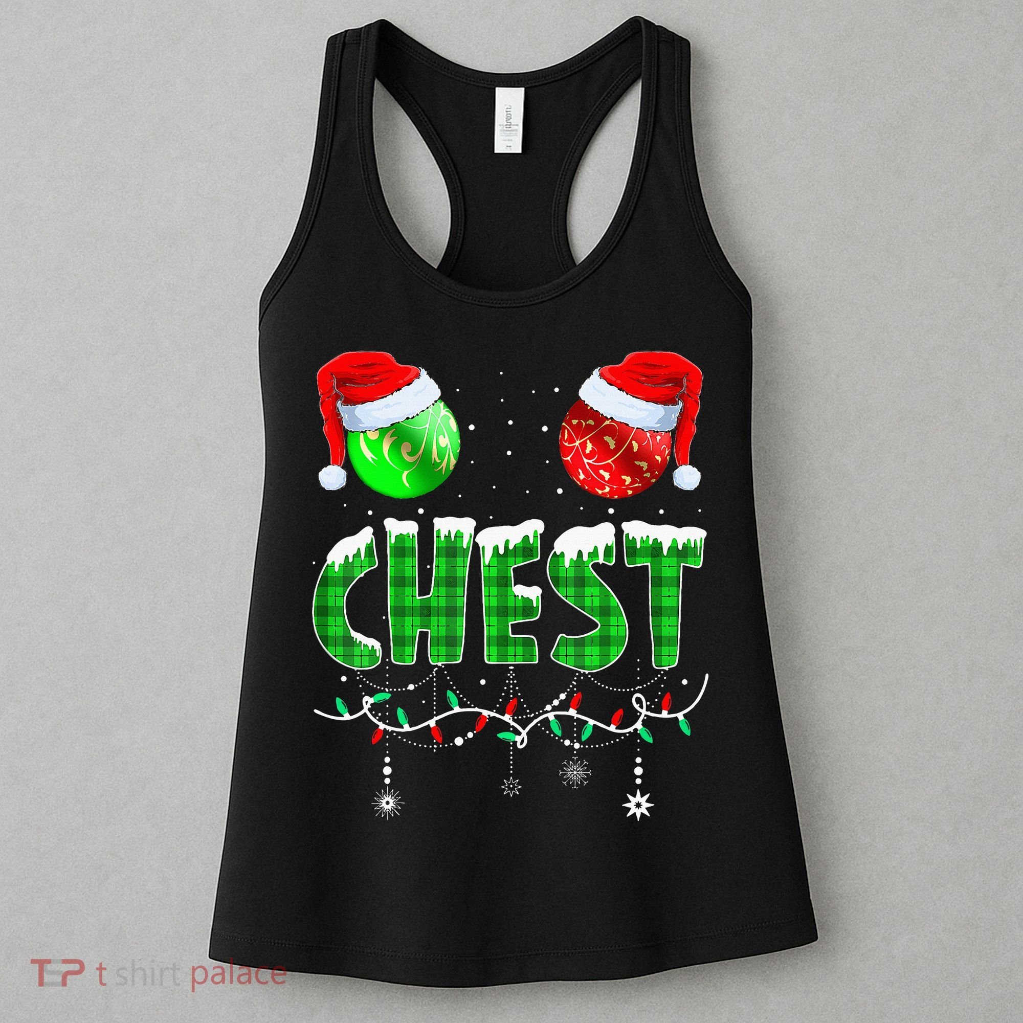 Chestnuts Matching Family Funny Chest Nuts Christmas Couples Women's Tank Top