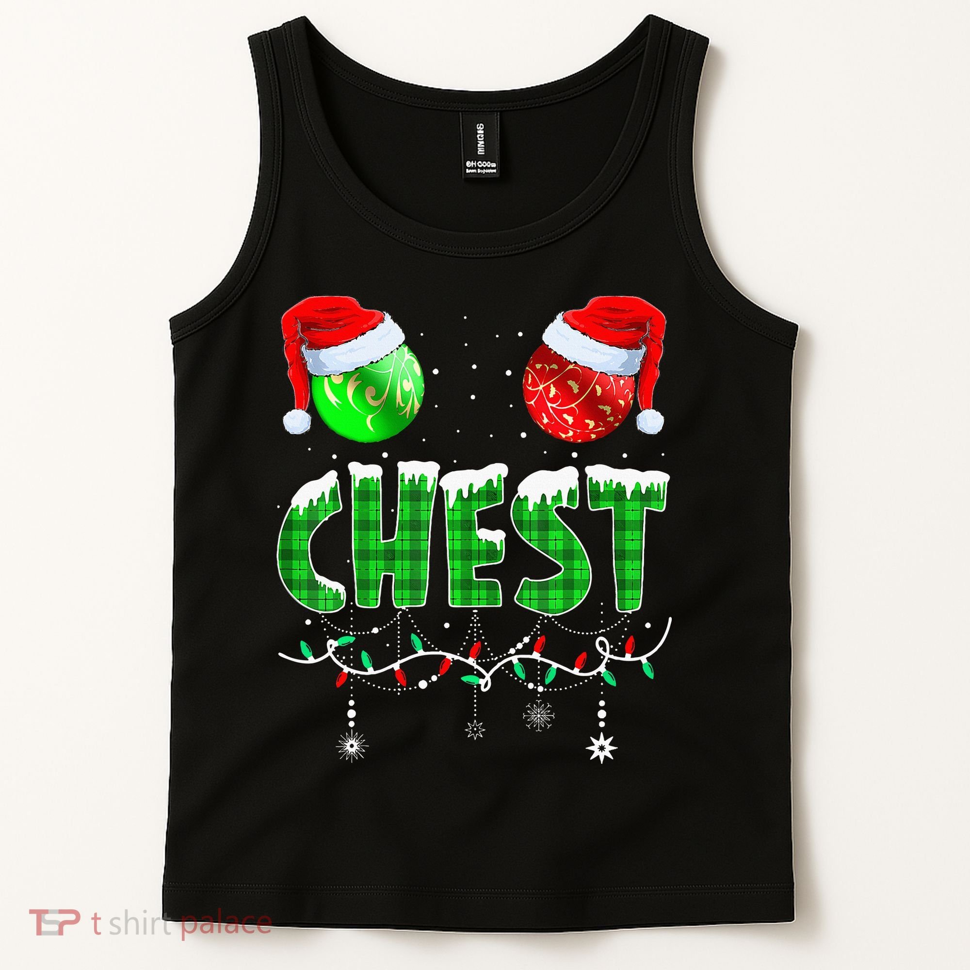 Chestnuts Matching Family Funny Chest Nuts Christmas Couples Tank Top