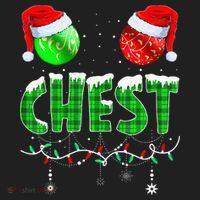 Chestnuts Matching Family Funny Chest Nuts Christmas Couples Golf Towel thumb 3