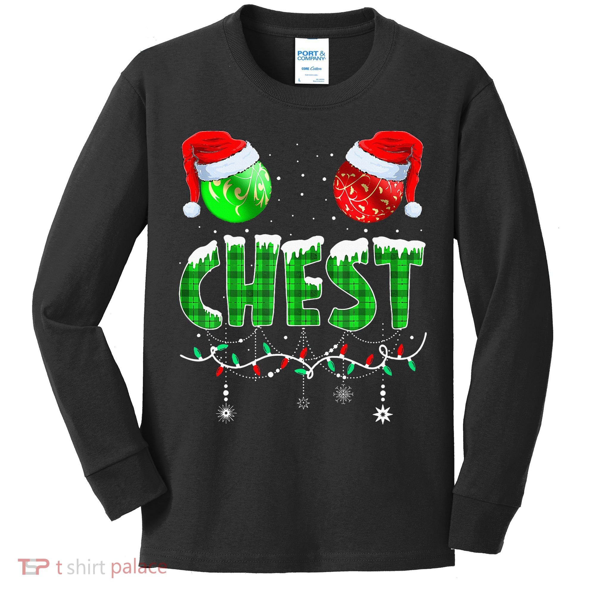 Chestnuts Matching Family Funny Chest Nuts Christmas Couples Kids Long Sleeve Shirt
