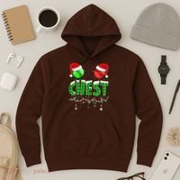 Chestnuts Matching Family Funny Chest Nuts Christmas Couples Hoodie thumb 3