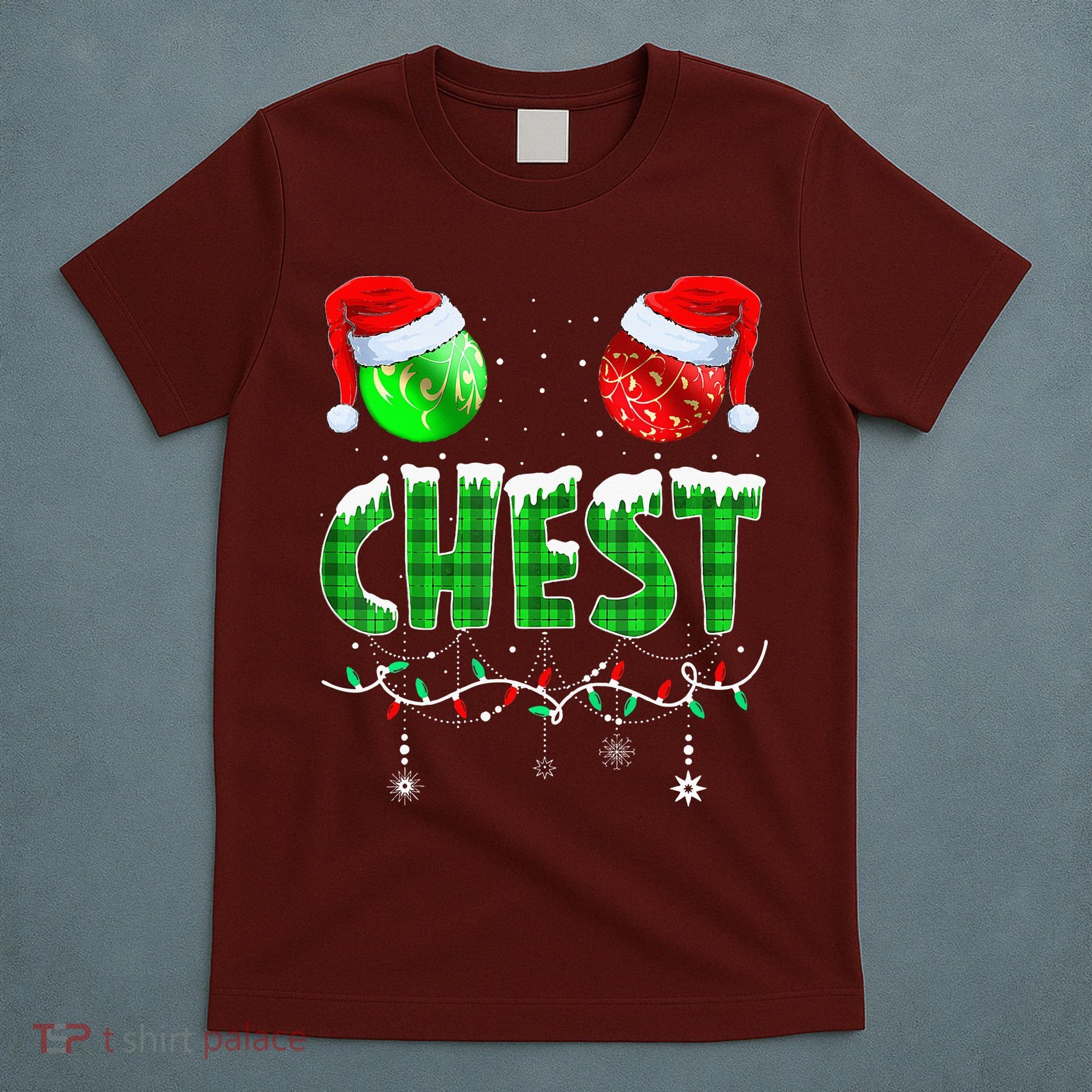 Chestnuts Matching Family Funny Chest Nuts Christmas Couples T-Shirt