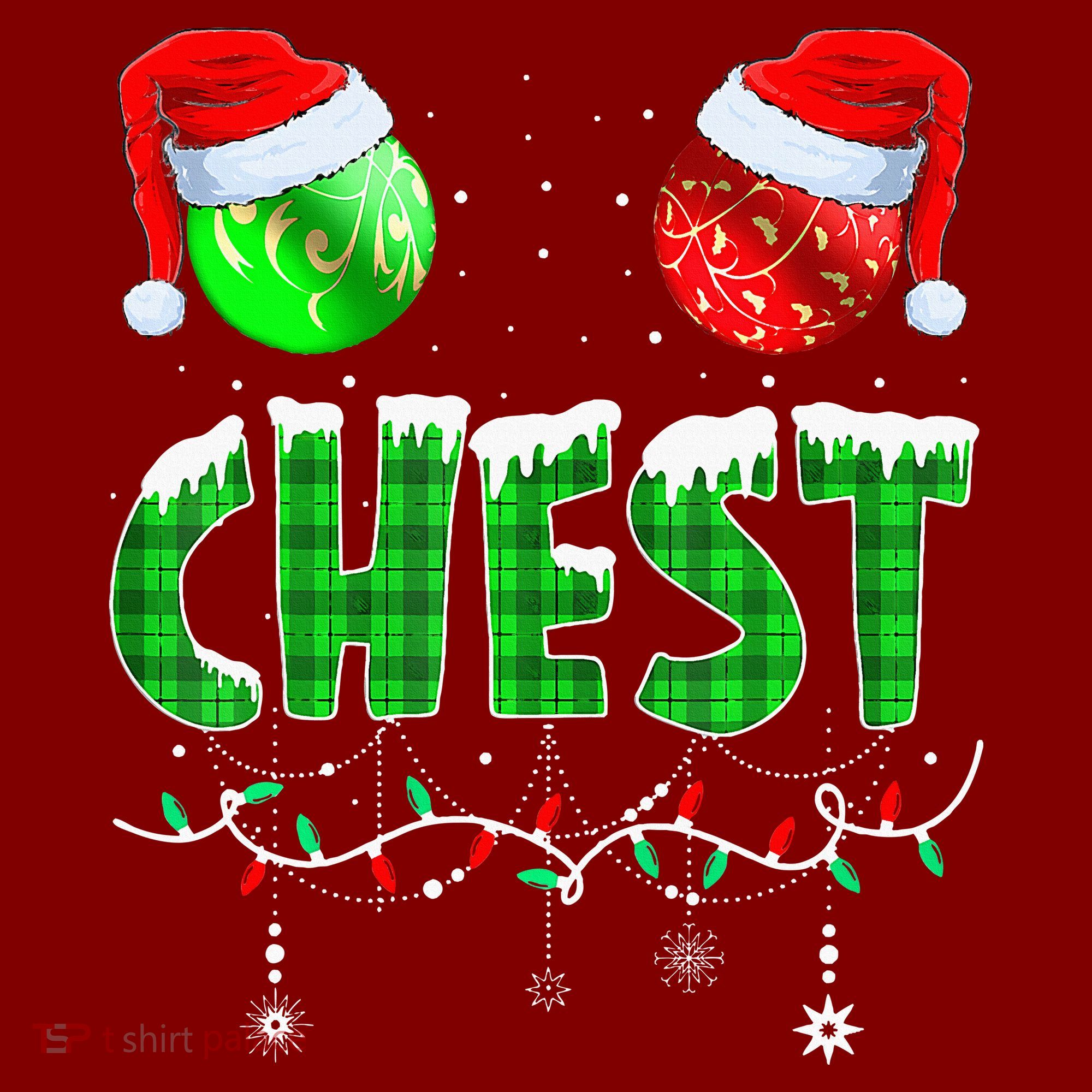 Chestnuts Matching Family Funny Chest Nuts Christmas Couples T-Shirt
