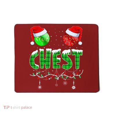 Chestnuts Matching Family Funny Chest Nuts Christmas Couples Mousepad