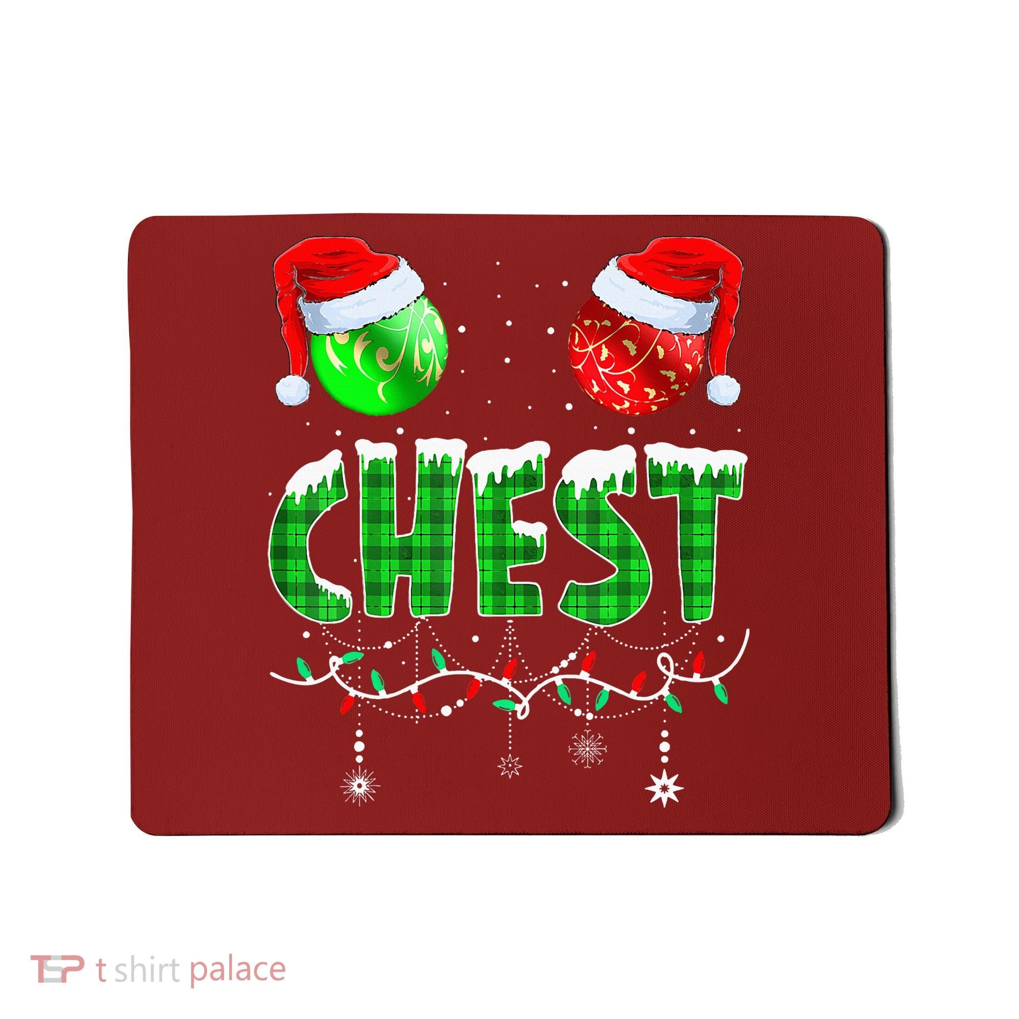 Chestnuts Matching Family Funny Chest Nuts Christmas Couples Mousepad