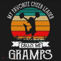 Cheerleading My Favorite Cheerleader Calls Me Gramps Sweatshirt thumb 3