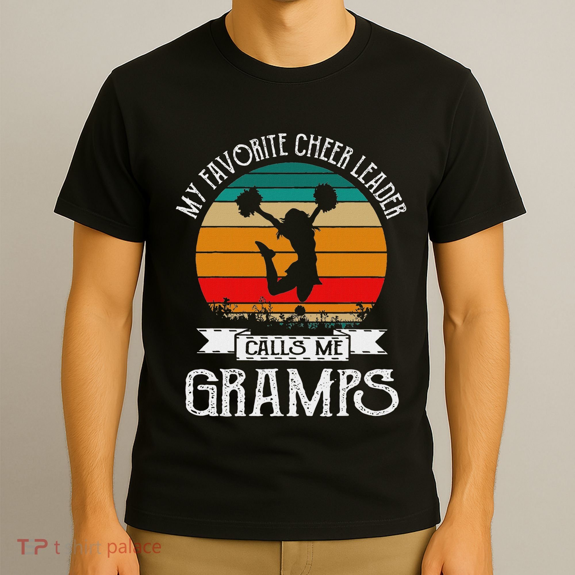Cheerleading My Favorite Cheerleader Calls Me Gramps T-Shirt