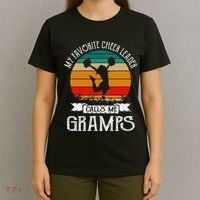 Cheerleading My Favorite Cheerleader Calls Me Gramps T-Shirt thumb 4