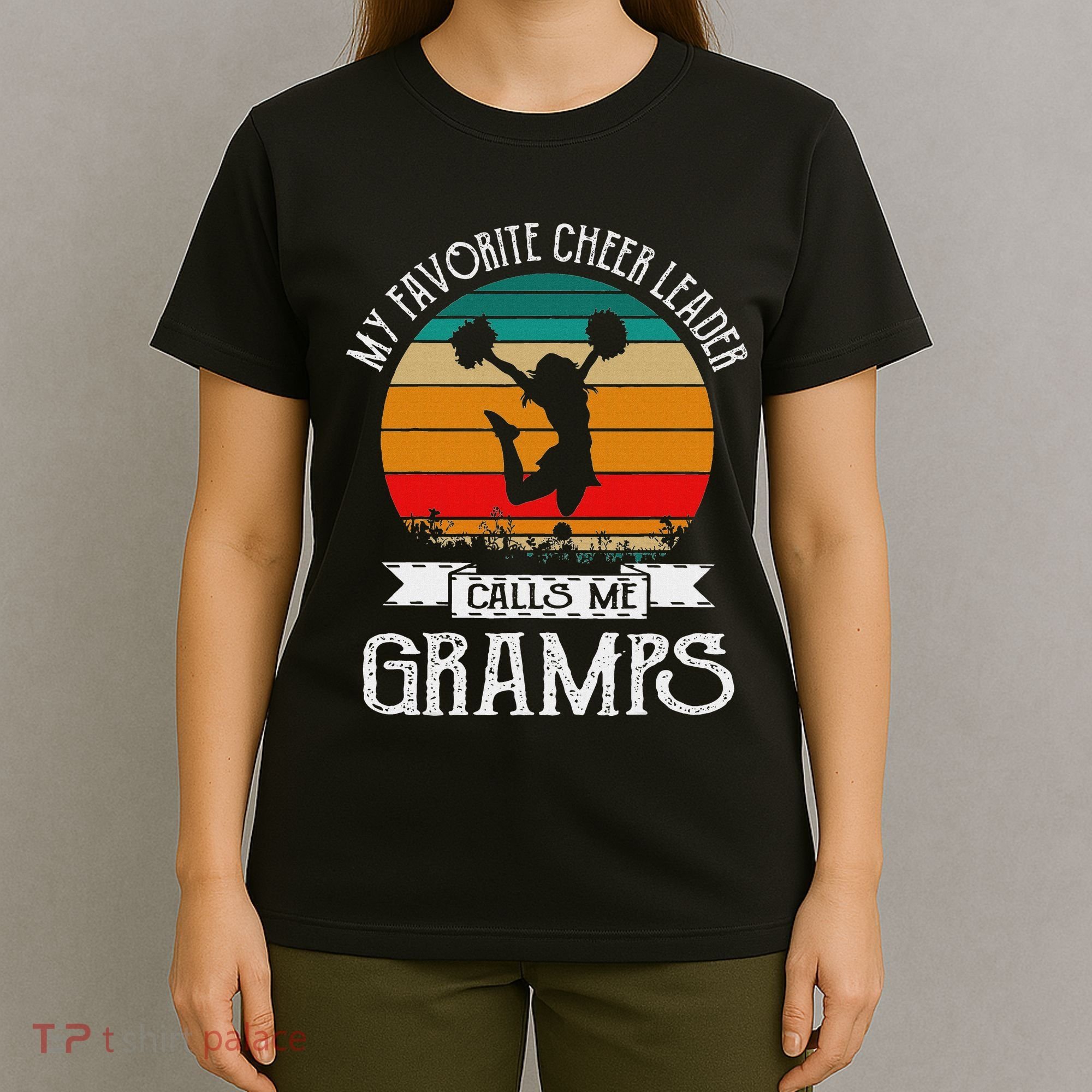 Cheerleading My Favorite Cheerleader Calls Me Gramps T-Shirt