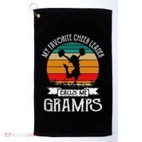 Cheerleading My Favorite Cheerleader Calls Me Gramps Golf Towel thumb 0