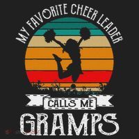 Cheerleading My Favorite Cheerleader Calls Me Gramps Golf Towel thumb 3