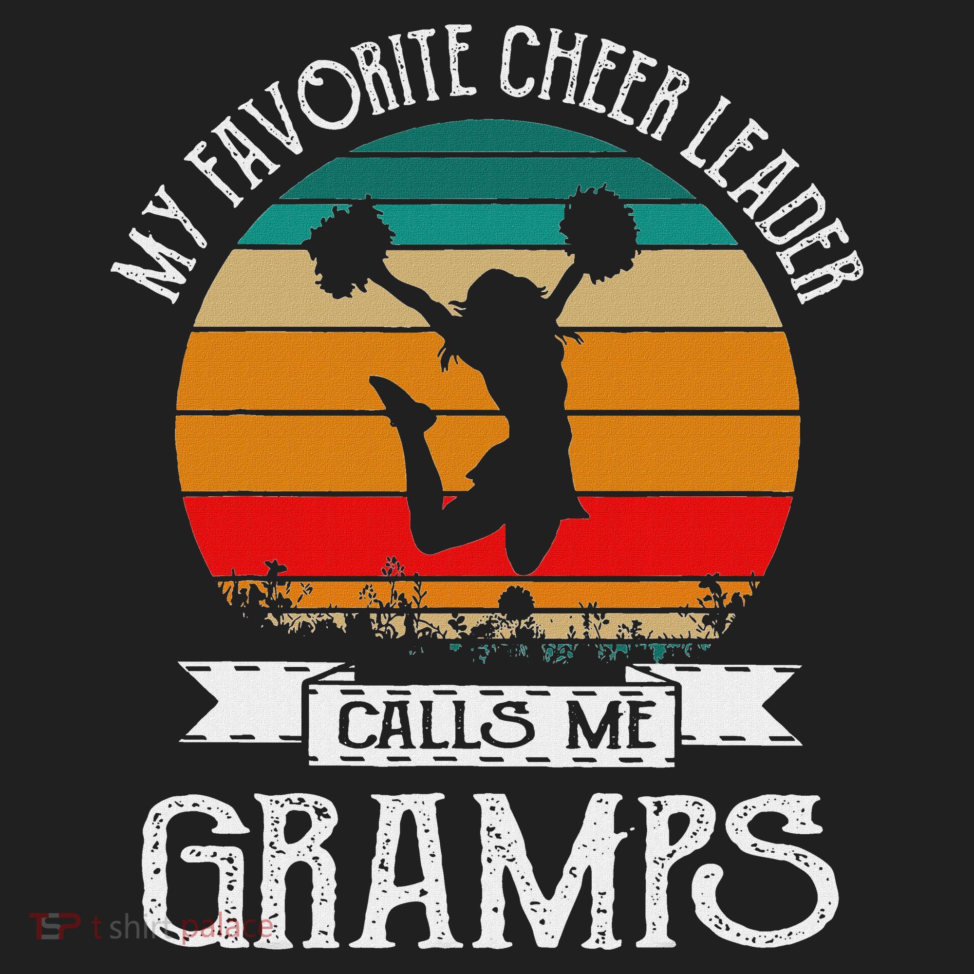 Cheerleading My Favorite Cheerleader Calls Me Gramps Golf Towel