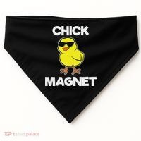 Chick Magne Funny Easter Cool Chick USA-Made Doggie Bandana thumb 0