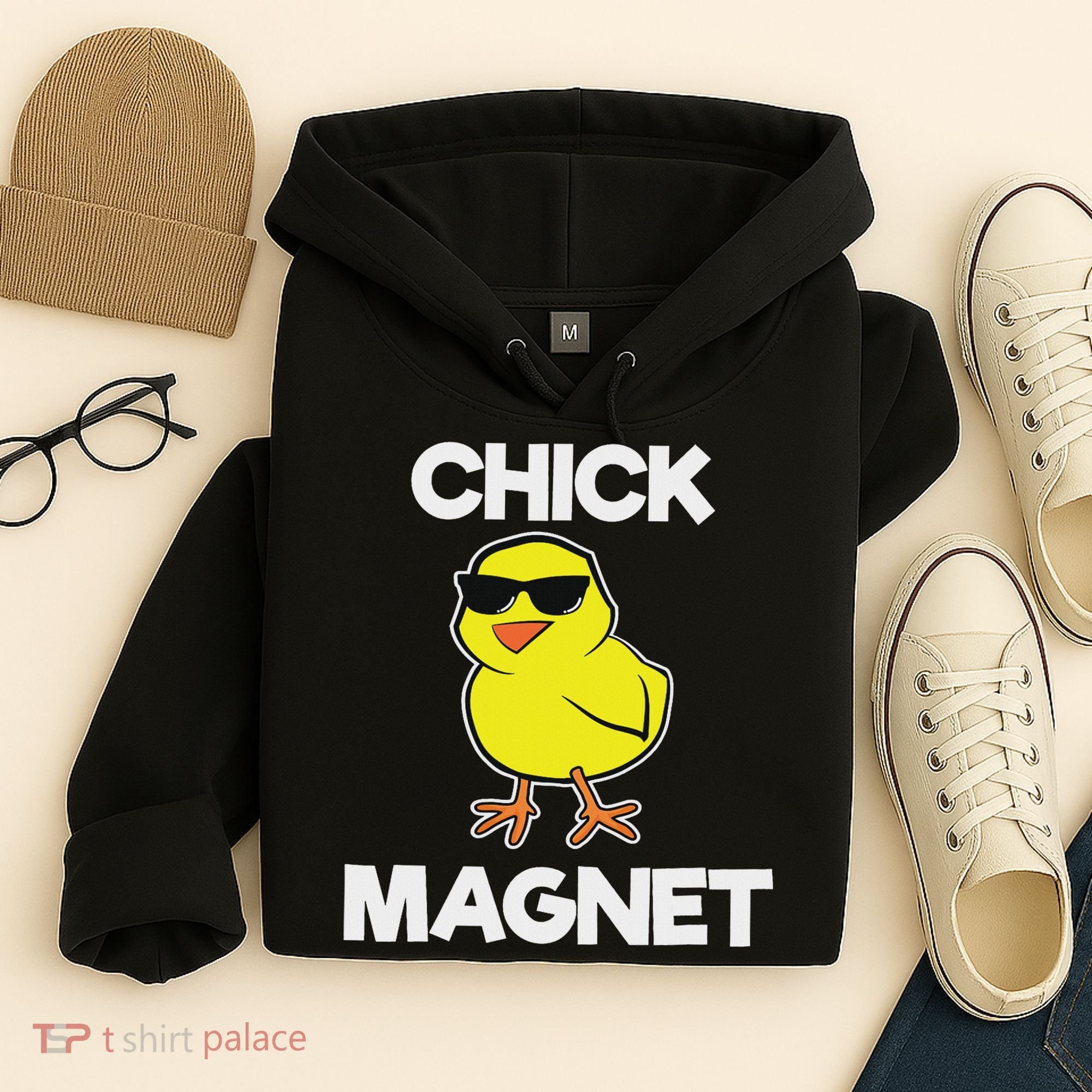 Chick Magne Funny Easter Cool Chick Hoodie