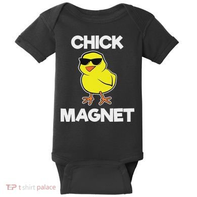 Chick Magne Funny Easter Cool Chick Baby Bodysuit