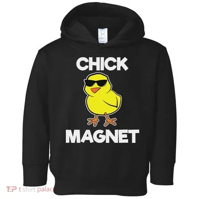 Chick Magne Funny Easter Cool Chick Toddler Hoodie