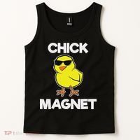 Chick Magne Funny Easter Cool Chick Tank Top thumb 2