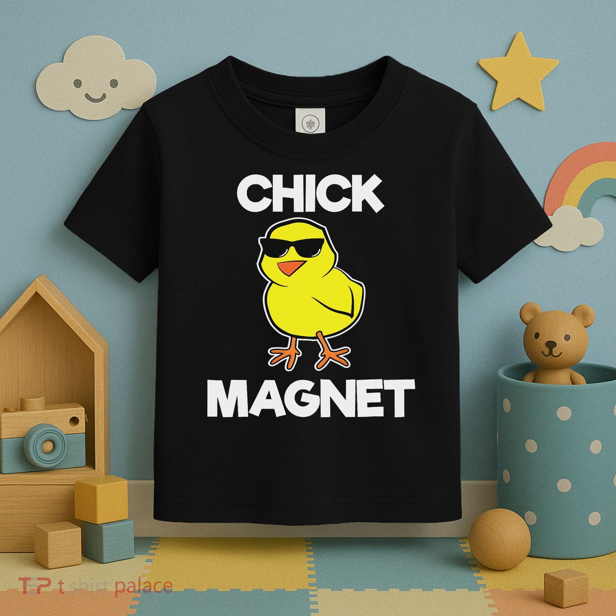 Chick Magne Funny Easter Cool Chick Toddler T-Shirt