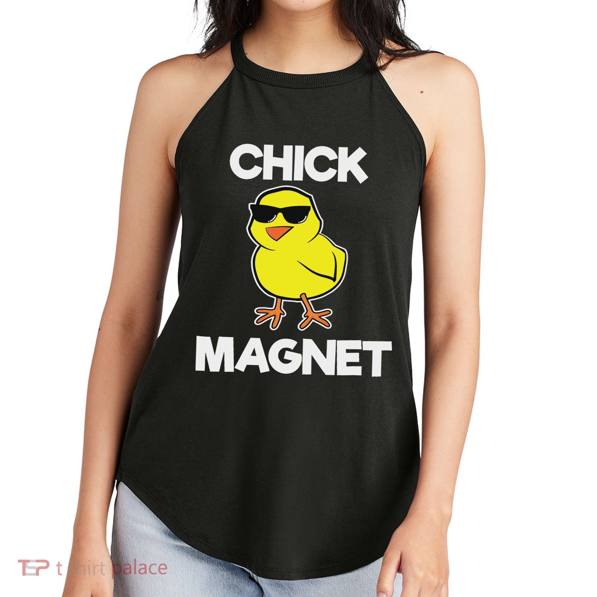 Chick Magne Funny Easter Cool Chick Women's Perfect Tri Rocker Tank