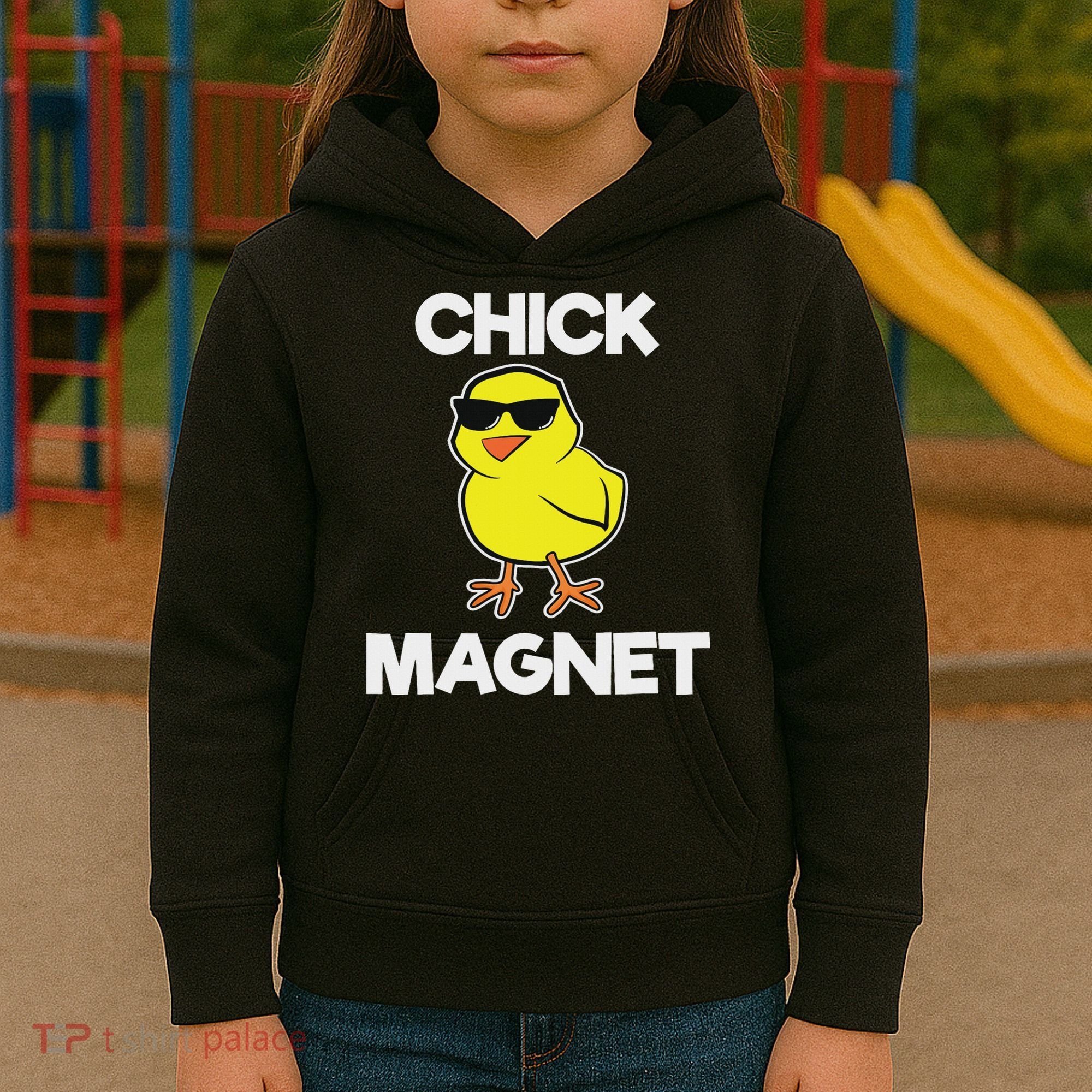 Chick Magne Funny Easter Cool Chick Kids Hoodie