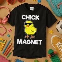 Chick Magne Funny Easter Cool Chick Kids T-Shirt thumb 3