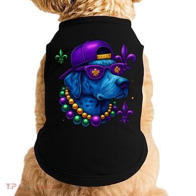 Cool Mardi Gras Purple Spade Dog Doggie Tank
