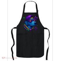 Cool Mardi Gras Purple Spade Dog Apron thumb 0