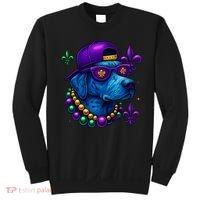 Cool Mardi Gras Purple Spade Dog Sweatshirt thumb 0