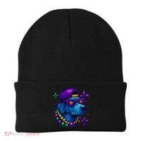 Cool Mardi Gras Purple Spade Dog Beanie thumb 0