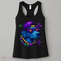 Cool Mardi Gras Purple Spade Dog Women's Tank Top thumb 3