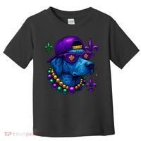 Cool Mardi Gras Purple Spade Dog Toddler T-Shirt thumb 0