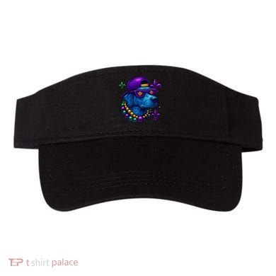 Cool Mardi Gras Purple Spade Dog Visor