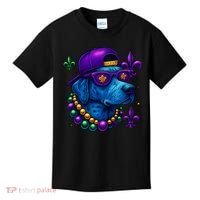 Cool Mardi Gras Purple Spade Dog Kids T-Shirt thumb 0