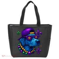 Cool Mardi Gras Purple Spade Dog Tote Bag thumb 0