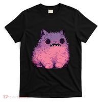 Cat Monster Graphic Kawaii Pastel Goth Anime Aesthetic Goth T-Shirt thumb 0