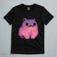 Cat Monster Graphic Kawaii Pastel Goth Anime Aesthetic Goth T-Shirt thumb 5