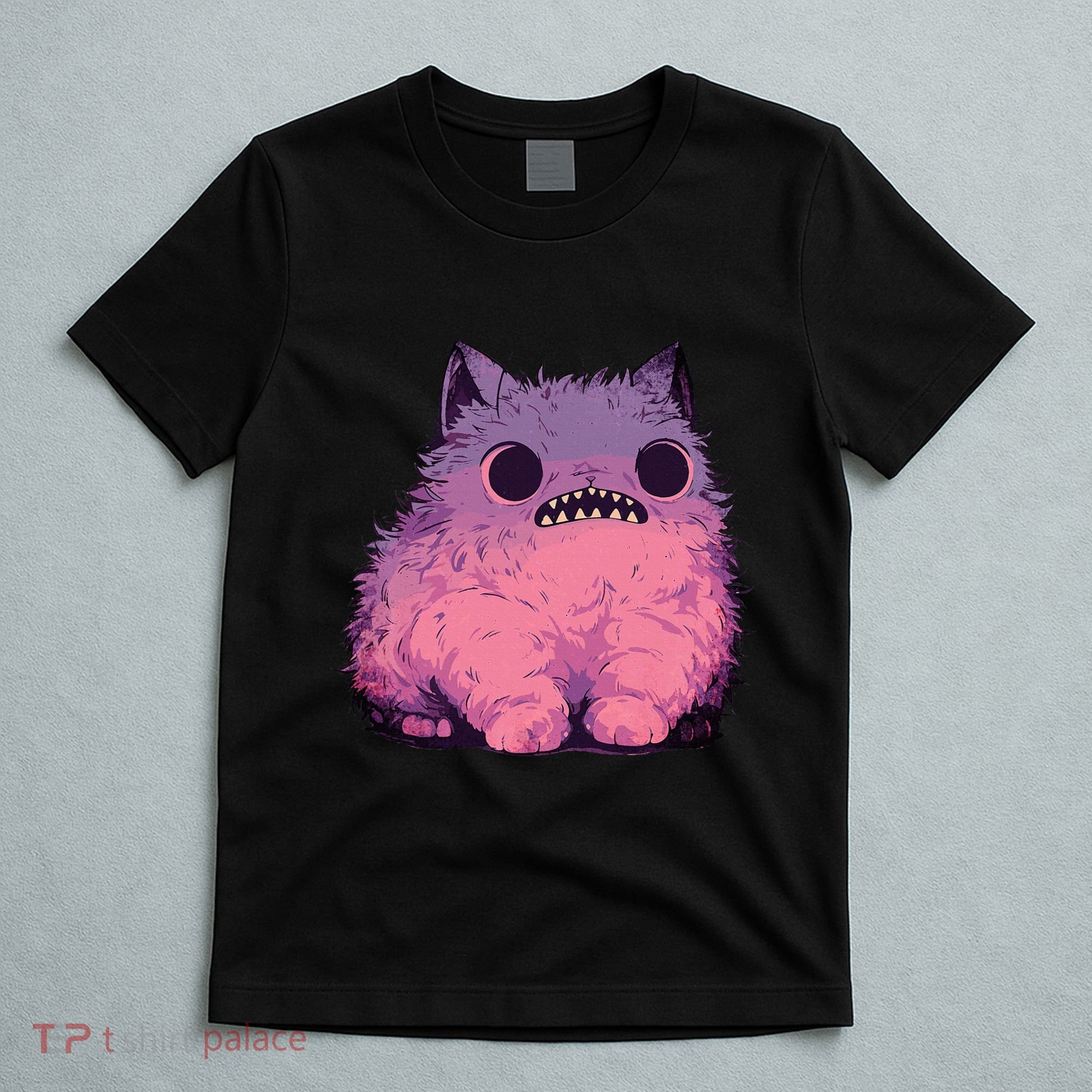 Cat Monster Graphic Kawaii Pastel Goth Anime Aesthetic Goth T-Shirt