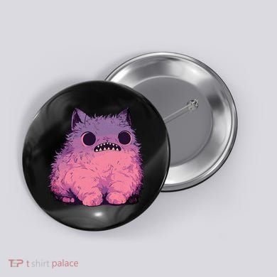 Cat Monster Graphic Kawaii Pastel Goth Anime Aesthetic Goth Button