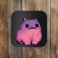 Cat Monster Graphic Kawaii Pastel Goth Anime Aesthetic Goth Coaster thumb 0